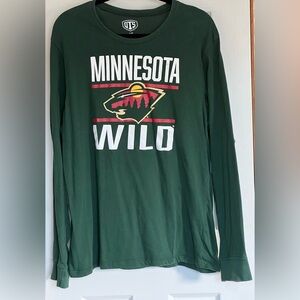 OTS Minnesota Wild Women’s Green Long Sleeve T-Shirt VGUC Size Large